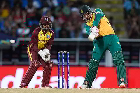 Heinrich Klaasen bats against West Indies